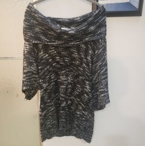 Black & White Sweater Dress